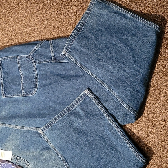 USA Works Stone Washed Denim Bib Overall - Picture 8 of 8